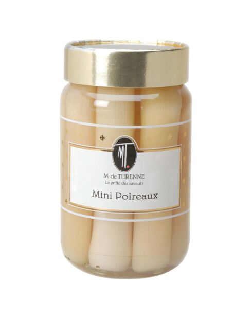 Pot de mini poireaux au naturel 330 gr