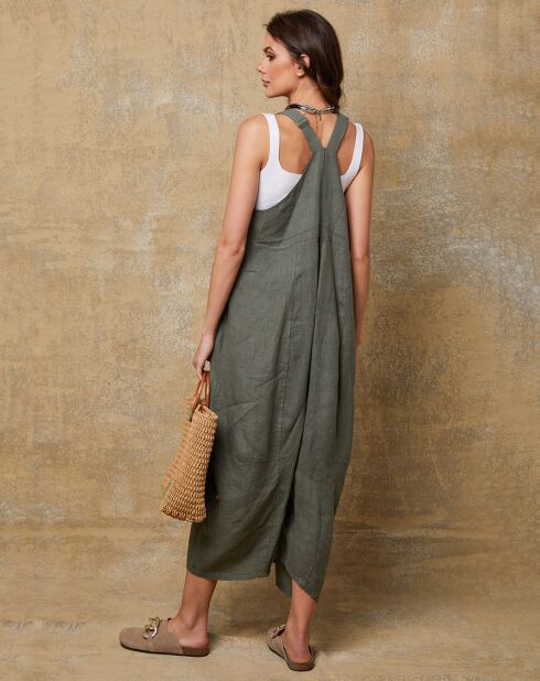 Mono verde caqui 100% Linen Bridge