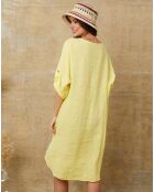 Robe 100% Lin Cadence jaune