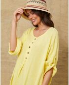 Robe 100% Lin Cadence jaune