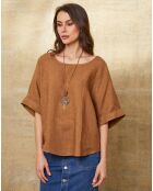 Top 100% Lin Calane camel