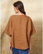 Top 100% Lin Calane camel