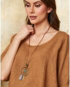 Top 100% Lin Calane camel