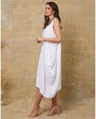 Robe 100% Lin Candreva blanche