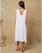 Robe 100% Lin Candreva blanche