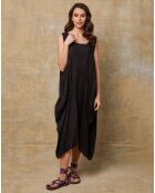 Robe 100% Lin Candreva noire