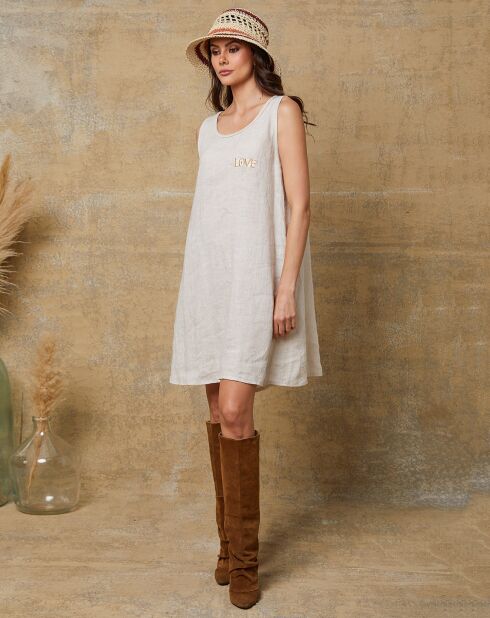 Robe 100% Lin Carolyn beige