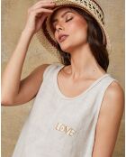 Robe 100% Lin Carolyn beige