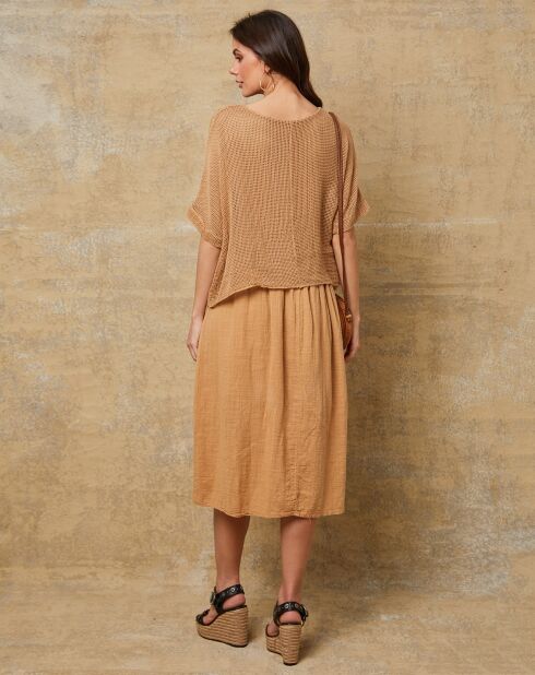 Kamelfarbenes Kleid Dilla