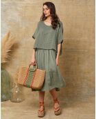Robe Dilla vert kaki