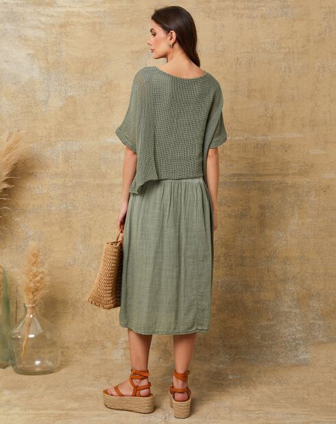 Khakigrünes Kleid Dilla