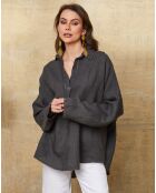 Blouse 100% Lin Dola ardoise