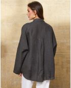 Blouse 100% Lin Dola ardoise