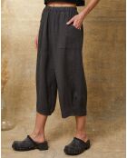 Pantacourt 100% Lin Erus ardoise