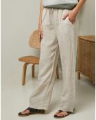 Pantalon 100% Lin Garancel beige