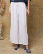 Pantalon 100% Lin Kendra blanc