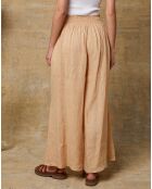 Pantalon 100% Lin Kendra camel clair