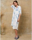 Robe Kloe bleu/blanc