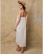 Louisa beiges Kleid aus 100% Leinen