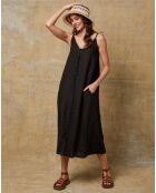 Robe 100% Lin Louisa noire