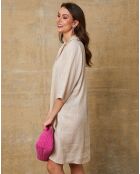 Robe 100% Lin Mouna beige