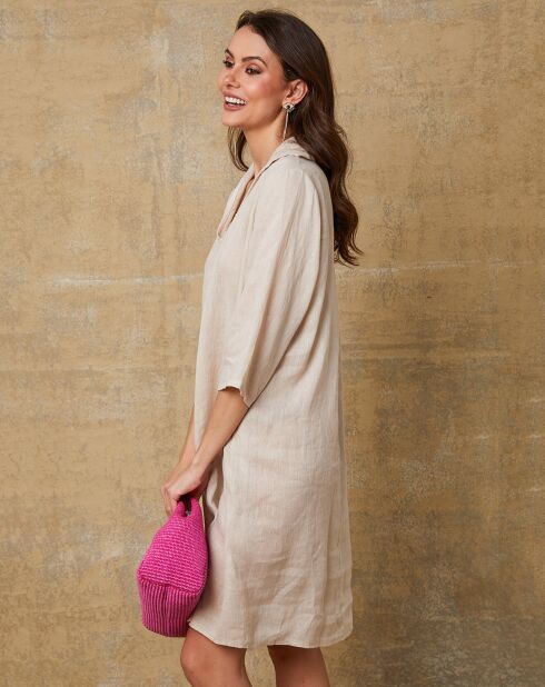 Robe 100% Lin Mouna beige