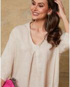 Robe 100% Lin Mouna beige