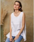 Top 100% Lin Ottilie blanc