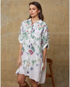 Robe 100% Lin Pardess blanche