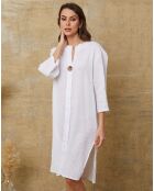 Robe 100% Lin Parish blanche