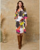 Robe 100% Lin Quincy multicolore