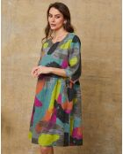 Robe 100% Lin Quincy multicolore