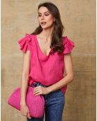 Top 100% Lin Quiriem fuchsia
