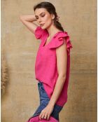 Top 100% Lin Quiriem fuchsia