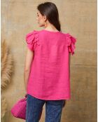 Top 100% Lin Quiriem fuchsia