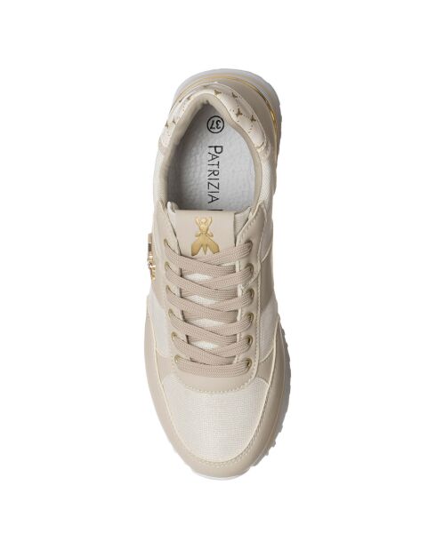 Sneakers Louise taupe/blanc