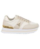 Sneakers Louise taupe/blanc