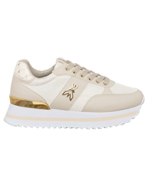 Sneakers Louise taupe/blanc