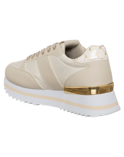 Sneakers Louise taupe/blanc