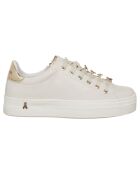 Sneakers en Cuir Tess blanc/doré