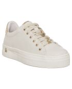 Sneakers en Cuir Tess blanc/doré
