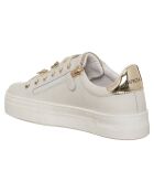 Sneakers en Cuir Tess blanc/doré