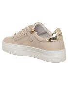 Sneakers en Cuir Tess beiges