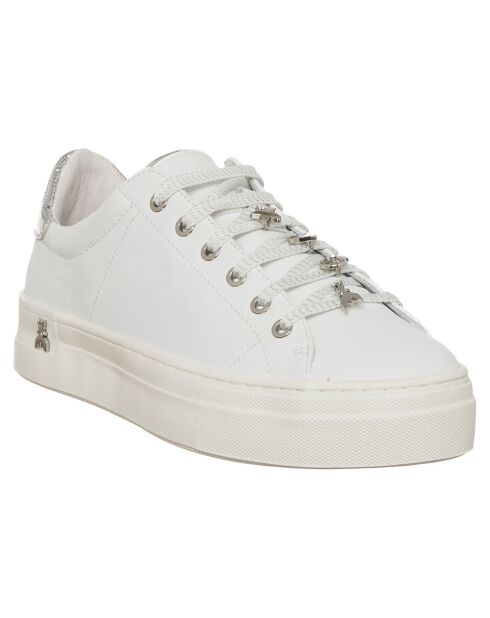 Sneakers en Cuir Tess blanc/argenté