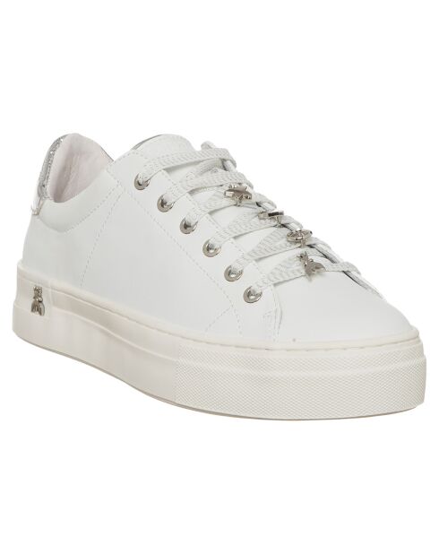 Sneakers en Cuir Tess blanc/argenté