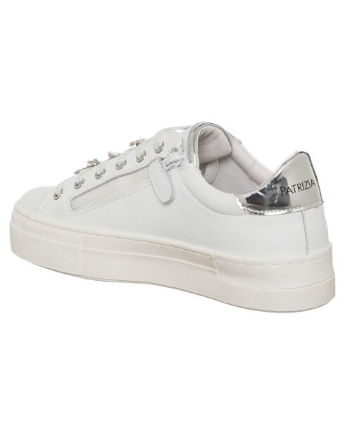 Sneakers en Cuir Tess blanc/argenté