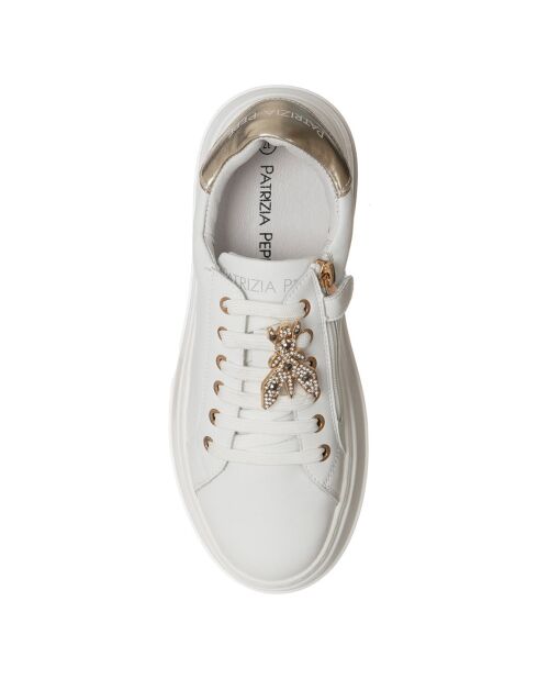 Sneakers en Cuir Angèle blanches