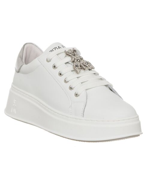 Sneakers en Cuir Angèle blanches