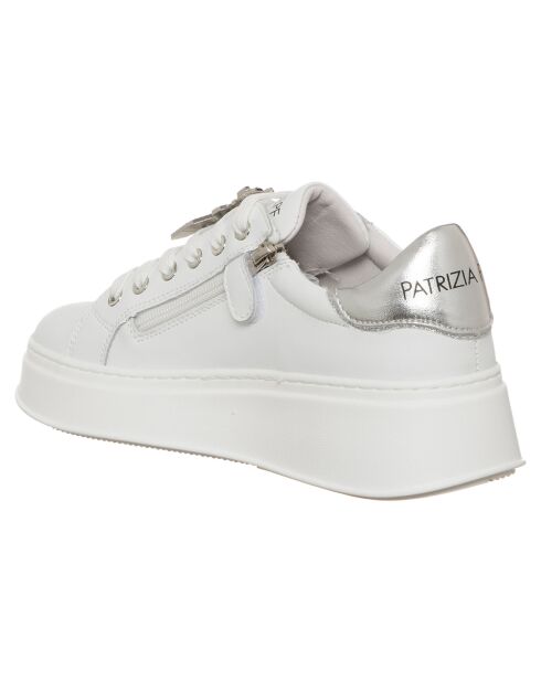 Sneakers en Cuir Angèle blanches