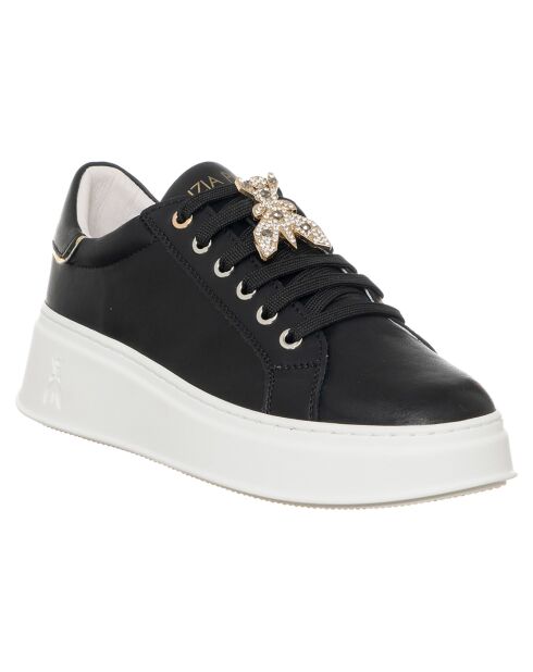 Sneakers en Cuir Angèle noires